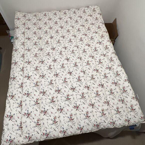 Ralph Lauren PEBBLE PATH Twin Comforter Little Pink & Blue Flowers Designer - Picture 13 of 13